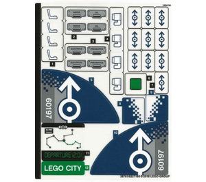 LEGO Autocollant Sheet for Set 60197 (38761)