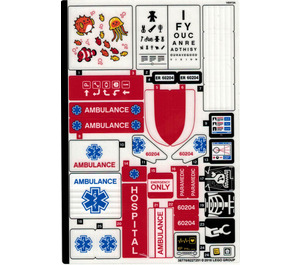 LEGO Sticker Sheet for Set 60204 (38770)