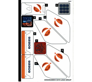 LEGO Sticker Sheet for Set 60226 (44544)