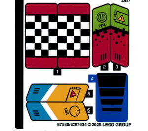 LEGO Sticker Sheet for Set 60260 (67538)