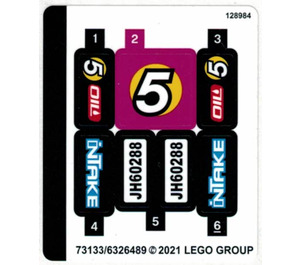 LEGO Sticker Sheet for Set 60288 (73133)