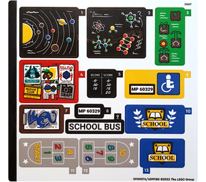 LEGO Sticker Sheet for Set 60329 (10100076)