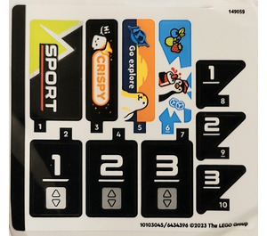 LEGO Sticker Sheet for Set 60366 (10103045)