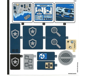 LEGO Sticker Sheet for Set 60418 (10105880)