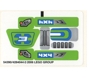LEGO Sticker Sheet for Set 6111 / 8663 (54390)