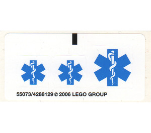 LEGO Autocollant Sheet for Set 6164 / 7902 (55073)