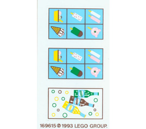 LEGO Autocollant Sheet for Set 6414