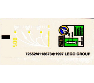 LEGO Sticker Sheet for Set 6452 (72552)