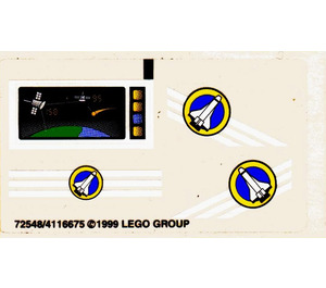 LEGO Sticker Sheet for Set 6453 (72548)