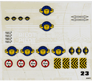 LEGO Sticker Sheet for Set 6542