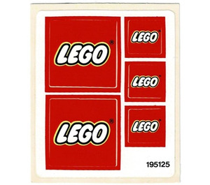 LEGO Aufkleber Sheet for Set 6692