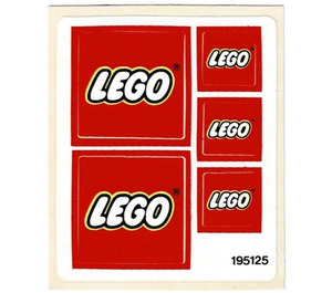 LEGO Sticker Sheet for Set 6692