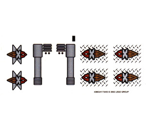 레고 Sticker Sheet for Set 6739 (43663)