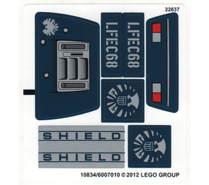 LEGO Sticker Sheet for Set 6867 (10834)
