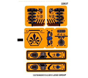 LEGO Sticker Sheet for Set 70002 (13378)
