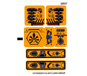 레고 Sticker Sheet for Set 70002 (13378)