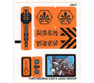 LEGO Autocollant Sheet for Set 70005 (13461)