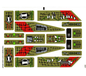 LEGO Sticker Sheet for Set 70006 (13347)