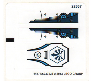 LEGO Aufkleber Sheet for Set 70007 (14177)
