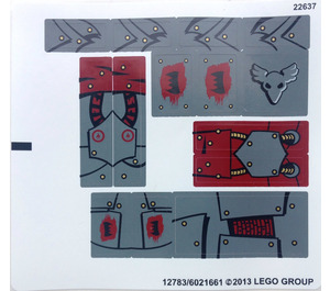 LEGO Autocollant Sheet for Set 70012-2 (12783)