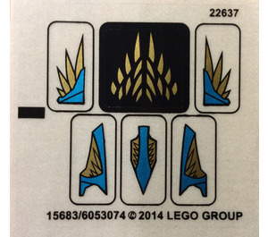 LEGO Aufkleber Sheet for Set 70124 (15683)