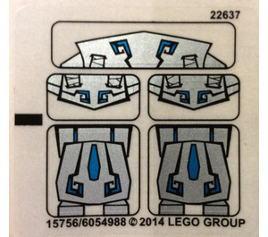 레고 Sticker Sheet for Set 70125 (15756)