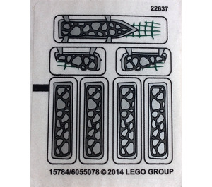 LEGO Aufkleber Sheet for Set 70126 (15784)