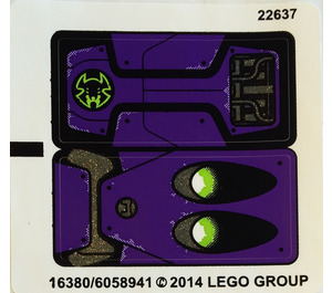 LEGO Aufkleber Sheet for Set 70128 (16380)