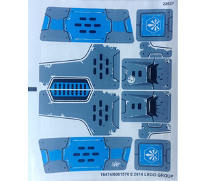 레고 Sticker Sheet for Set 70131 (16474)