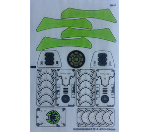 레고 Sticker Sheet for Set 70132 (16335)