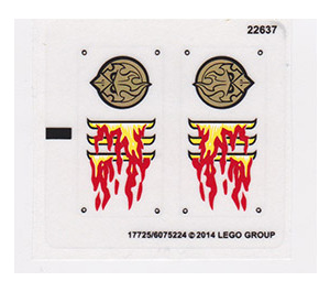 레고 Sticker Sheet for Set 70135 (17725 / 17727)