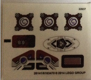 LEGO Sticker Sheet for Set 70166 (20141 / 20143)