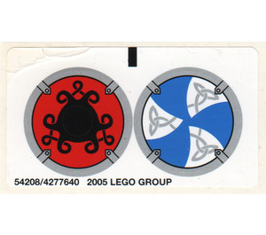 LEGO Sticker Sheet for Set 7018 / 7021 (54208)