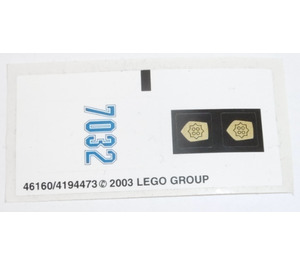 LEGO Autocollant Sheet for Set 7032 (46160)