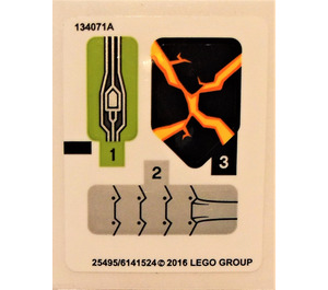 LEGO Aufkleber Sheet for Set 70325 (25495)