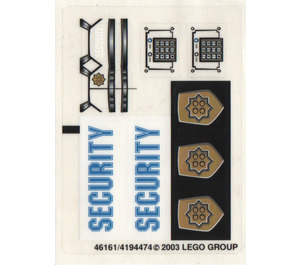 LEGO Sticker Sheet for Set 7033 (46161)