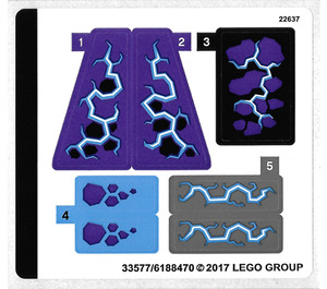 LEGO Aufkleber Sheet for Set 70353 (33577)