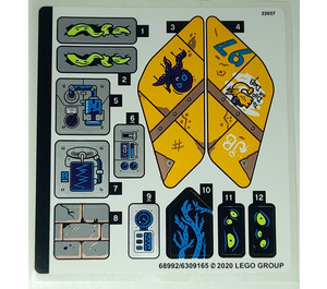 LEGO Sticker Sheet for Set 70433 (68992)