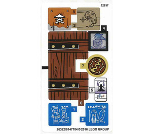 LEGO Sticker Sheet for Set 70594 (26322 / 26323)