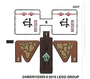 LEGO Sticker Sheet for Set 70599 (24465 / 24466)