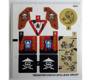 LEGO Sticker Sheet for Set 70604 (24476 / 24477)