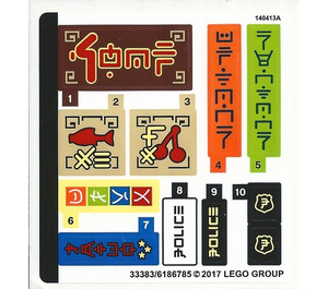 LEGO Sticker Sheet for Set 70607 (33383)