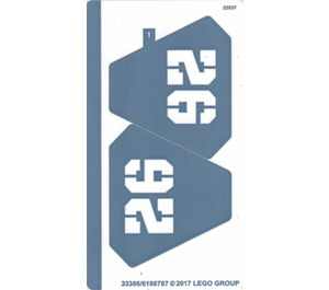 LEGO Autocollant Sheet for Set 70609 (33386)