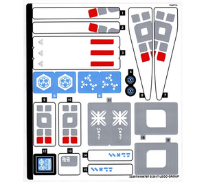 레고 Sticker Sheet for Set 70616 (33397)