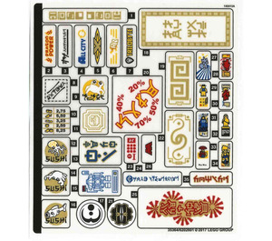 LEGO Sticker Sheet for Set 70620 (35364)