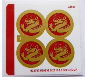 LEGO Sticker Sheet for Set 70650 (38836)