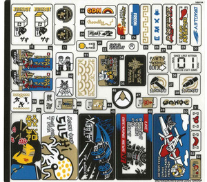 LEGO Sticker Sheet for Set 70657 (39276)