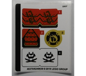 LEGO Autocollant Sheet for Set 70665 (46370)