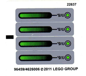 LEGO Sticker Sheet for Set 7067 (96459)