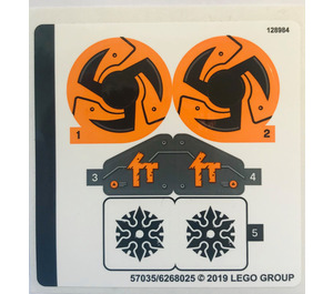 LEGO Sticker Sheet for Set 70672 (57035)